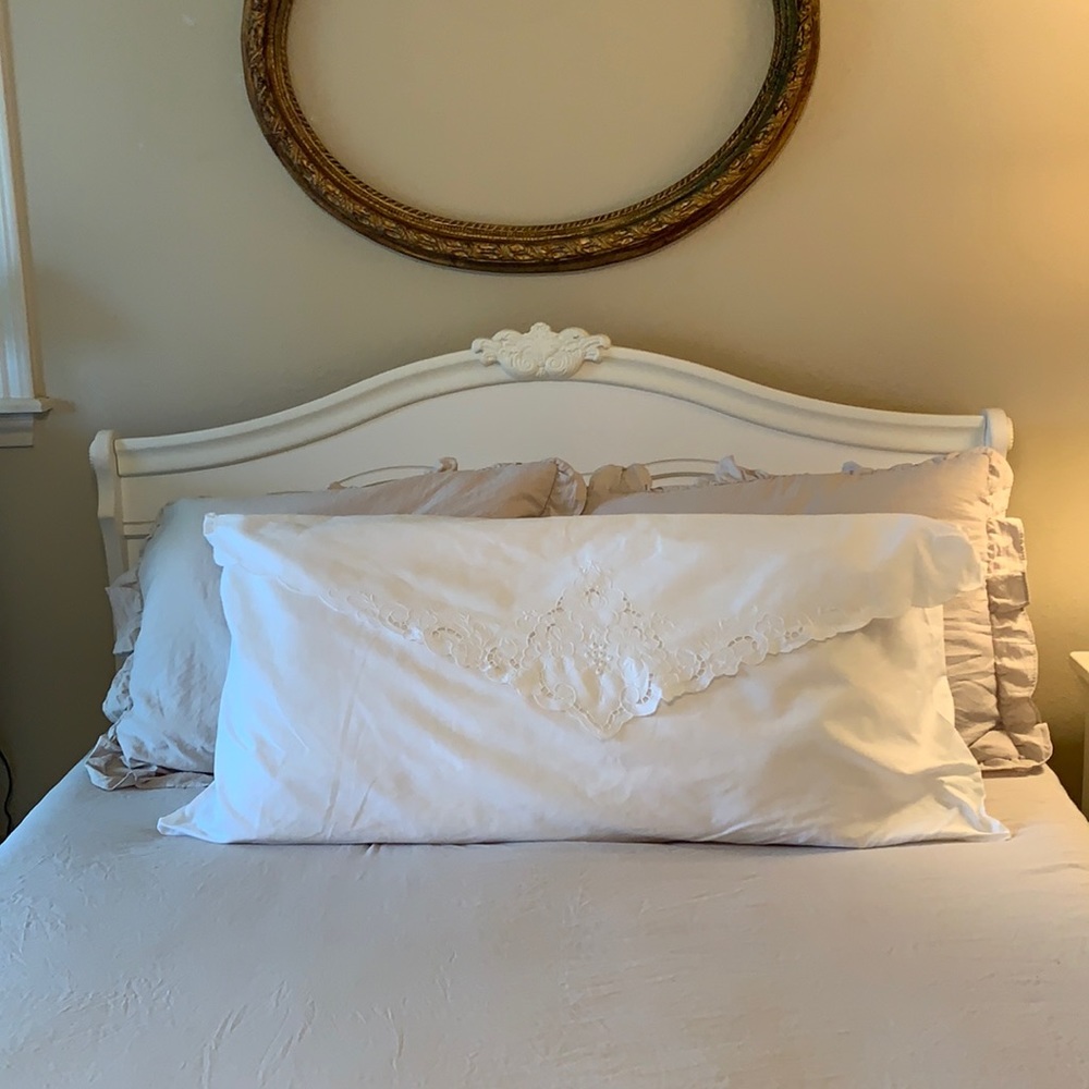 Battenberg Lace King Pillow Sham